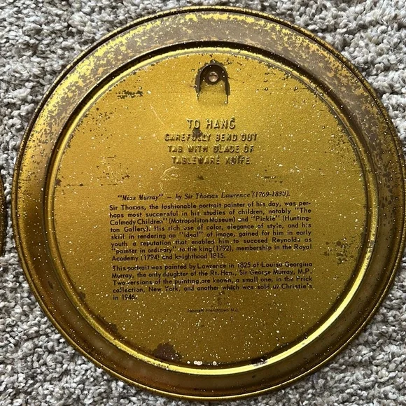 Set of 4 Vintage Tin Plates by Fabcraft - Picture 6 of 10